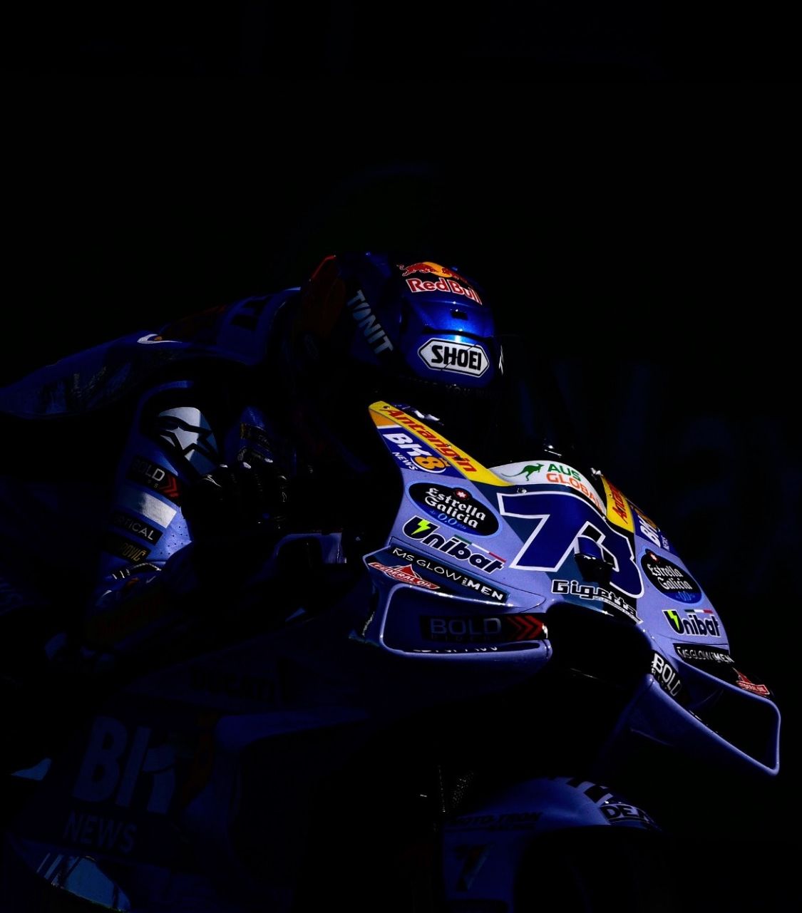 Alex Marquez aboard the Gresini Ducati at Sepang testing