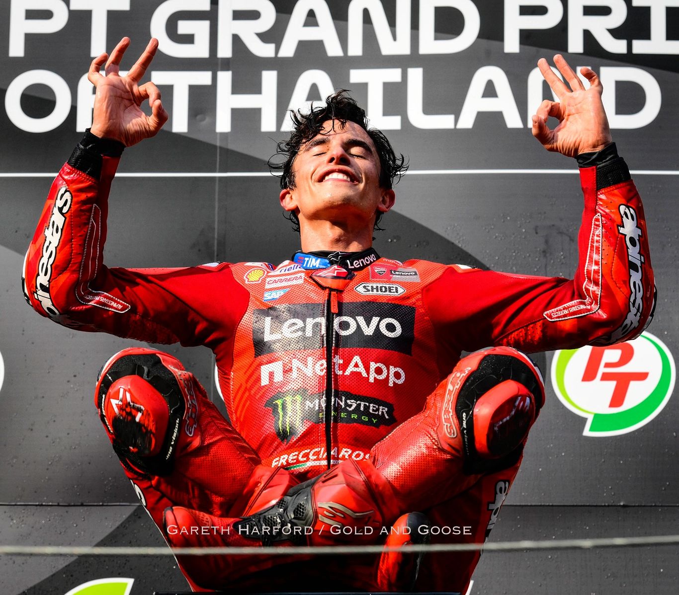 Alex Marquez aboard the Gresini Ducati at Sepang testing